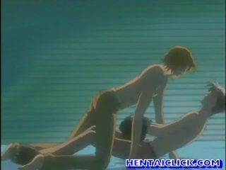 Anime gay having hardcore anal xxx video on couch