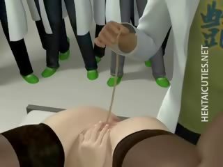 Libidinous 3d animasi pornografi biarawati mengisap tusukan