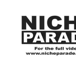 NICHE PARADE - Young&comma; Competitive Pornstars Jocelyn Stone And Kira Perez Enter Competition To Find Out Who Can make A youth Cum Faster With Their Hands