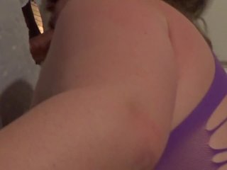 BBW Cuckold Wife 1st supremacy Hole Try BBC N Hubby Homemade