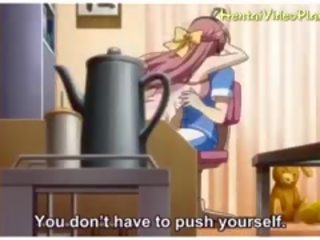 Burvīgs anime meitenes uz sauna